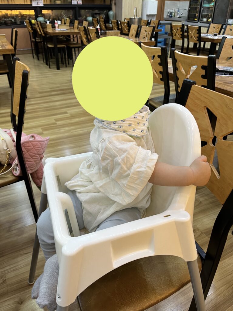 Cauldron barley rice restaurant with baby chair